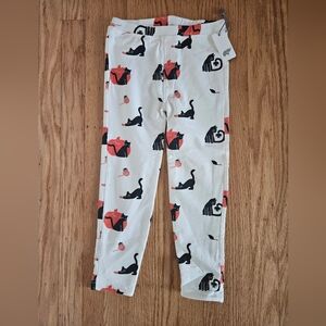 NWT Monica + Andy Halloween Cat Fleece Leggings 5T